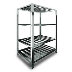 Стеллаж производственный Restoinox СТПР-6/5-ЭЦ с решётчатыми полками
