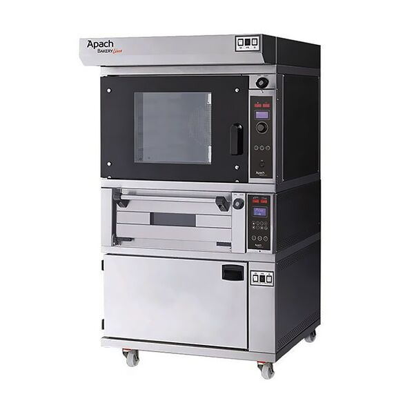 Печь конвекционная электрическая Apach K5TP DP с подовой камерой E218PA и расстойкой
